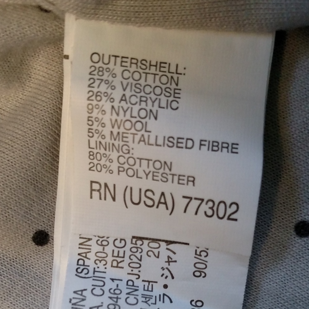 Zara Knitwear Girl's Gray Sweater Cardigan 24-36 - Picture 7 of 7